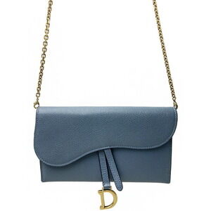Christian Dior Saddle Chain Long Wallet